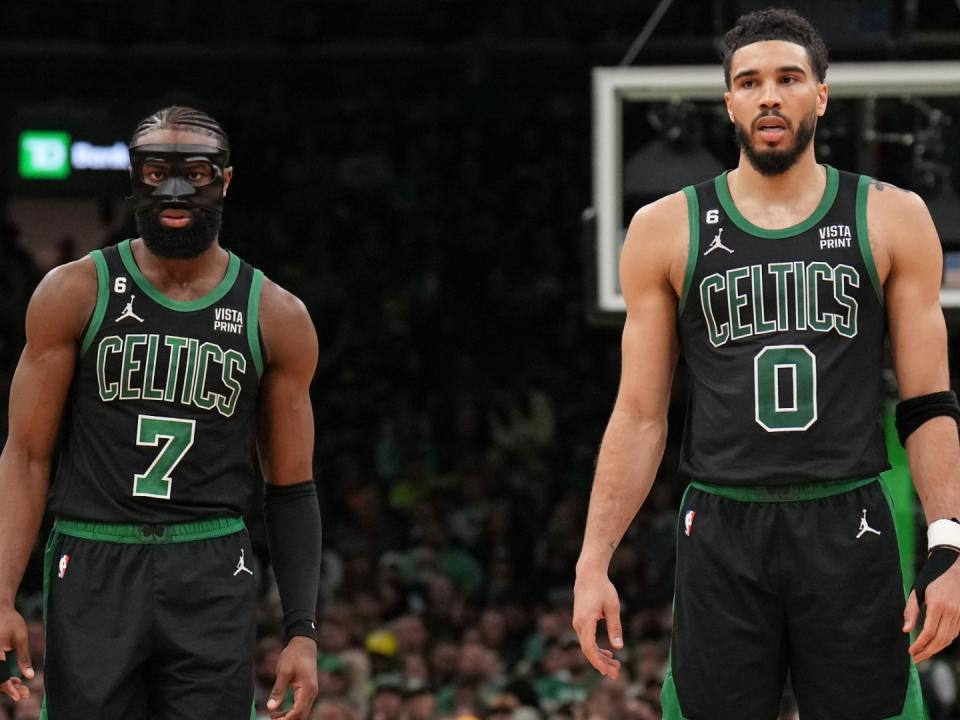 Jaylen Brown, Jayson Tatum 05112023