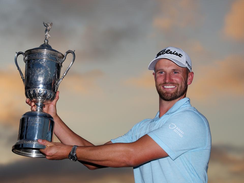 Wyndham Clark U.S. Open trophy